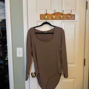 Old Navy Brown Long Sleeve Bodysuit